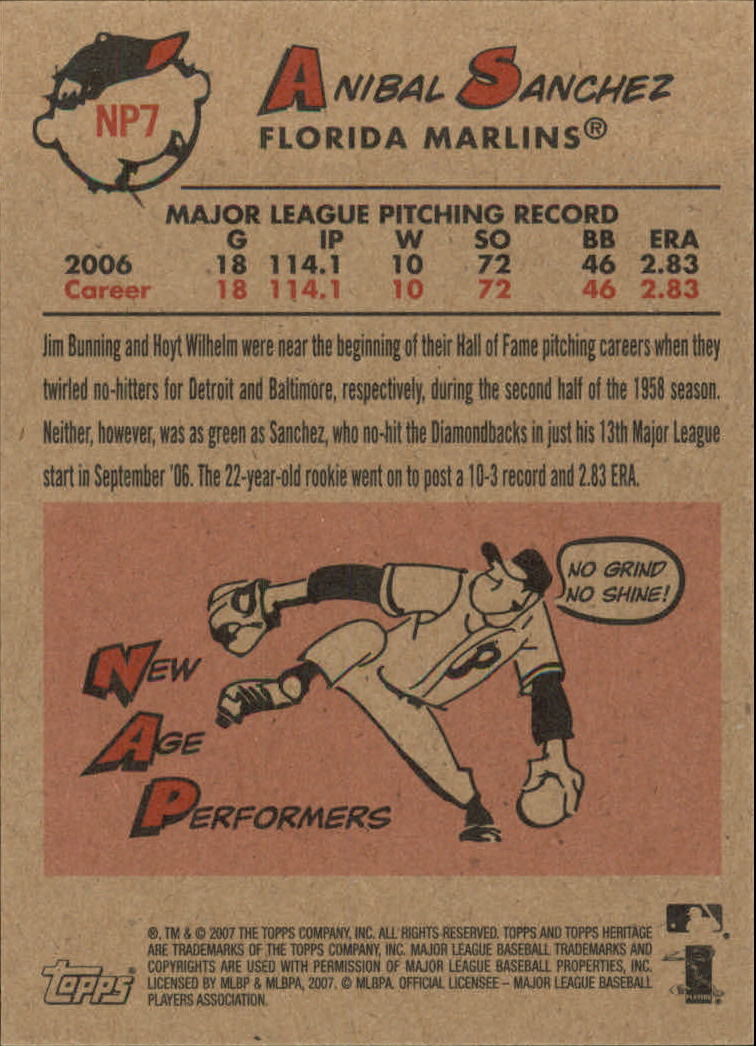 2007 Topps Heritage Baseball "Insert" Cards - Picture 55 of 85