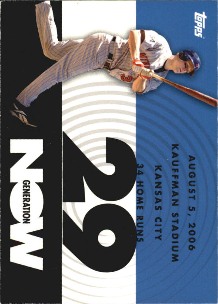 2007 Topps Generation Now #GN145 Justin Morneau