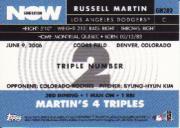2007 Topps Generation Now #GN280 Russell Martin back image