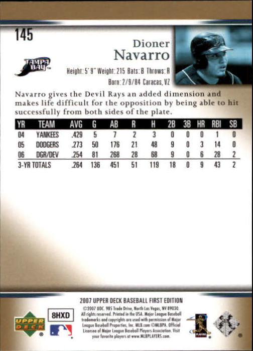 2007 Upper Deck First Edition Baseball Card Pick 134-300 - Picture 18 of 261