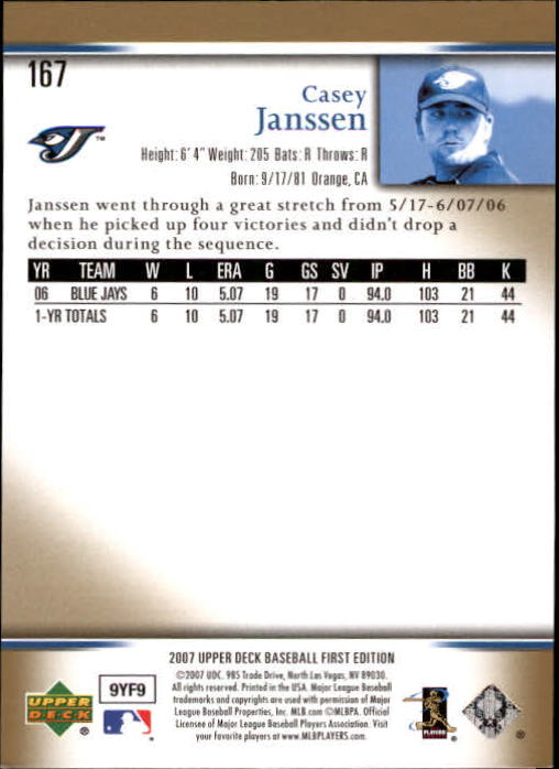 2007 Upper Deck First Edition Baseball Card Pick 134-300 - Picture 53 of 261