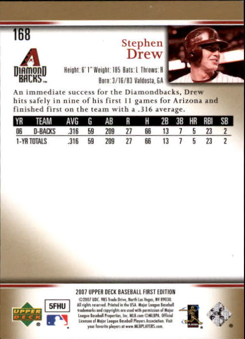 2007 Upper Deck First Edition Baseball Card Pick 134-300 - Picture 55 of 261