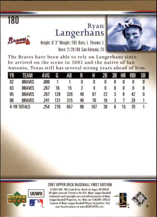 2007 Upper Deck First Edition Baseball Card Pick 134-300 - Picture 75 of 261