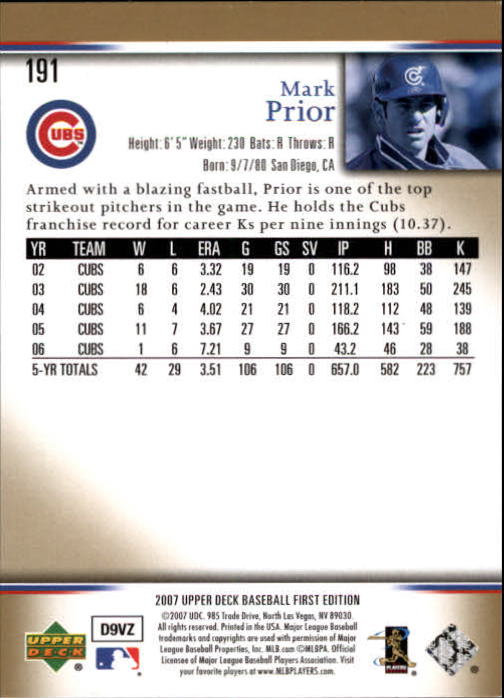 2007 Upper Deck First Edition Baseball Card Pick 134-300 - Picture 84 of 261