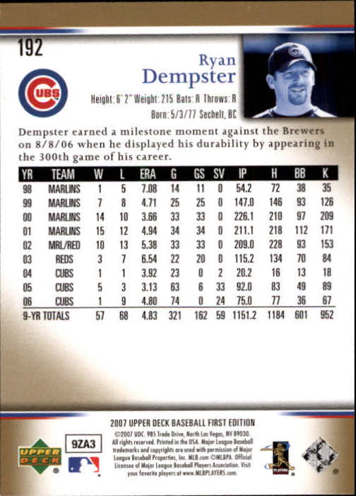 2007 Upper Deck First Edition Baseball Card Pick 134-300 - Picture 86 of 261
