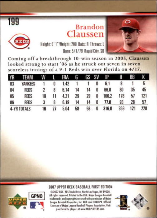 2007 Upper Deck First Edition Baseball Card Pick 134-300 - Picture 96 of 261