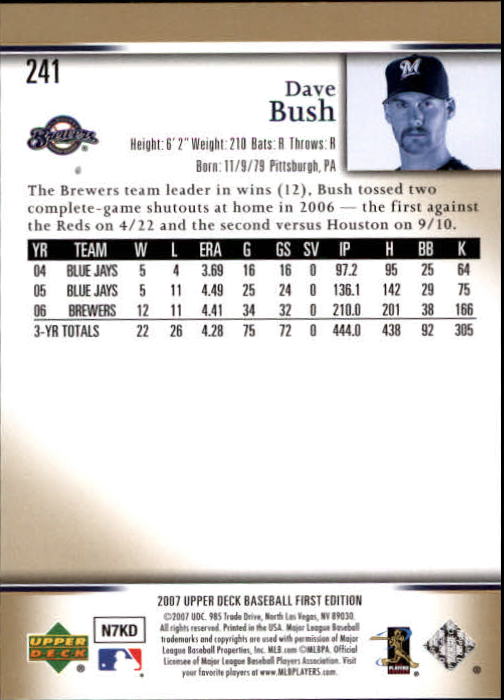 2007 Upper Deck First Edition Baseball Card Pick 134-300 - Picture 168 of 261