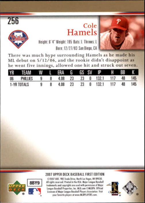2007 Upper Deck First Edition Baseball Card Pick 134-300 - Picture 193 of 261