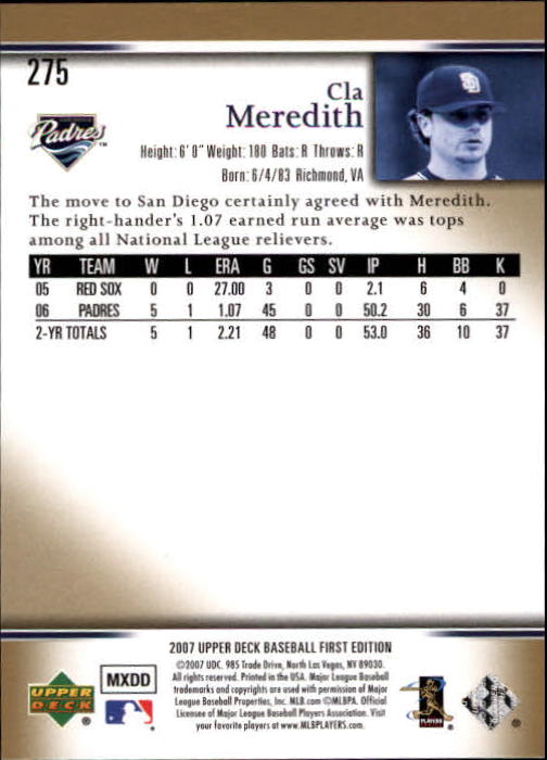 2007 Upper Deck First Edition Baseball Card Pick 134-300 - Picture 222 of 261