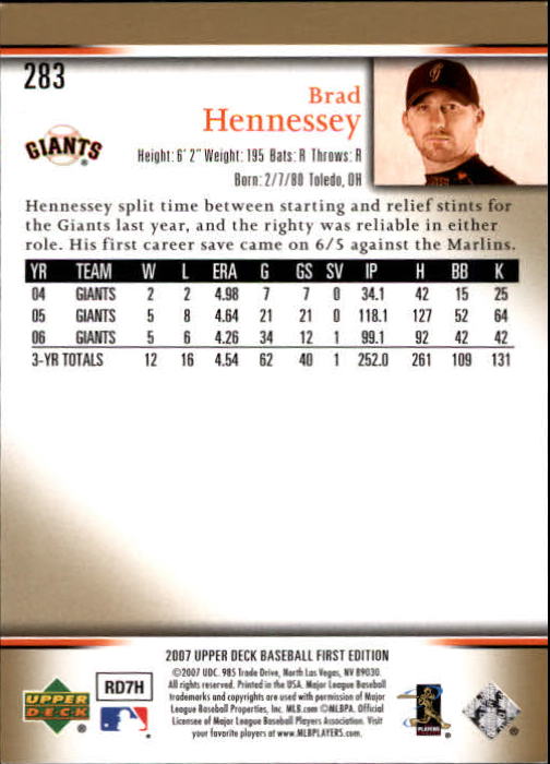 2007 Upper Deck First Edition Baseball Card Pick 134-300 - Picture 236 of 261