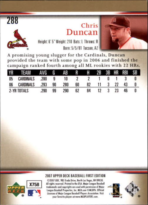 2007 Upper Deck First Edition Baseball Card Pick 134-300 - Picture 243 of 261