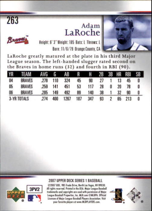 A1962- 2007 Upper Deck BB Card #s 251-500 +Rookies -You Pick- 15+ FREE US SHIP - Picture 183 of 495