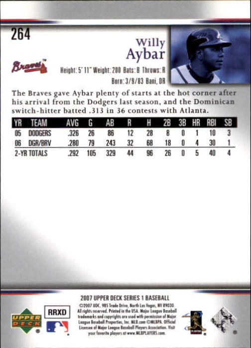 A1962- 2007 Upper Deck BB Card #s 251-500 +Rookies -You Pick- 15+ FREE US SHIP - Picture 185 of 495