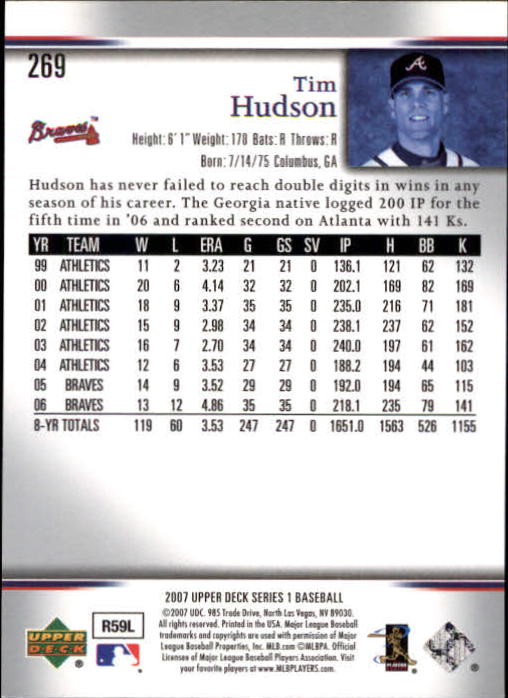 A1962- 2007 Upper Deck BB Card #s 251-500 +Rookies -You Pick- 15+ FREE US SHIP - Picture 415 of 495