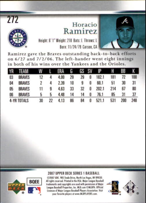 A1962- 2007 Upper Deck BB Card #s 251-500 +Rookies -You Pick- 15+ FREE US SHIP - Picture 195 of 495