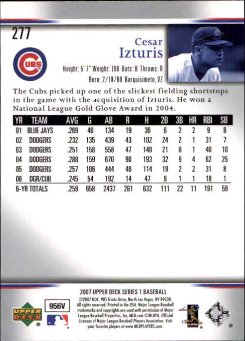A1962- 2007 Upper Deck BB Card #s 251-500 +Rookies -You Pick- 15+ FREE US SHIP - Picture 205 of 495