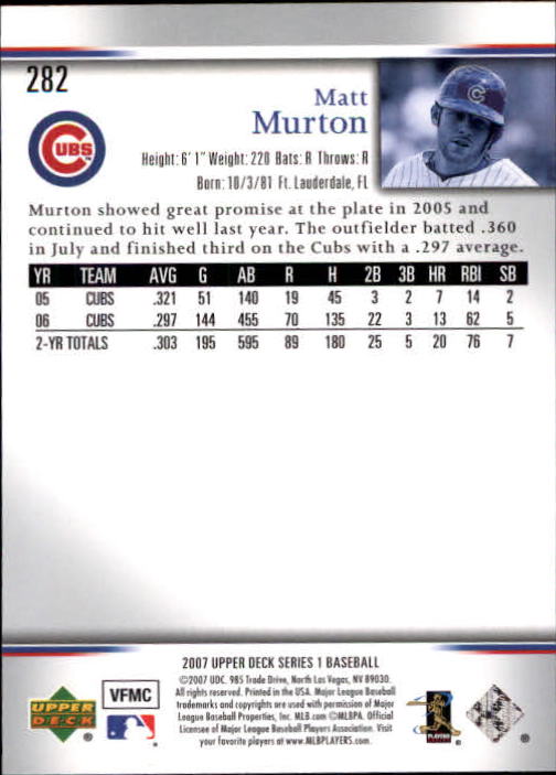 A1962- 2007 Upper Deck BB Card #s 251-500 +Rookies -You Pick- 15+ FREE US SHIP - Picture 215 of 495