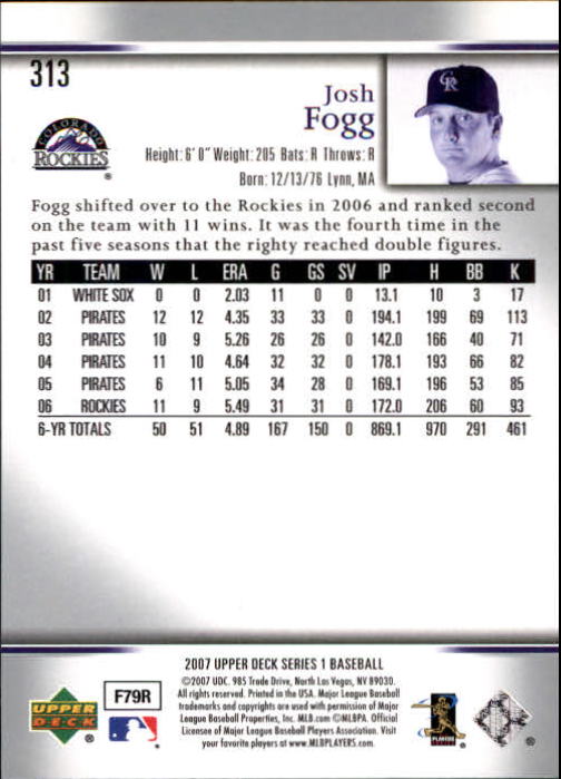A1962- 2007 Upper Deck BB Card #s 251-500 +Rookies -You Pick- 15+ FREE US SHIP - Picture 265 of 495