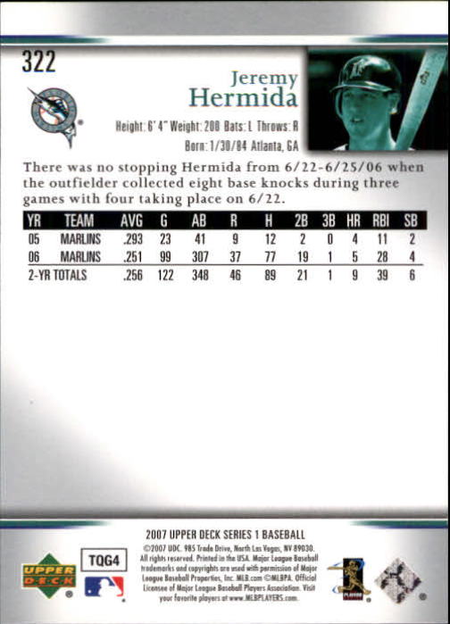 A1962- 2007 Upper Deck BB Card #s 251-500 +Rookies -You Pick- 15+ FREE US SHIP - Picture 277 of 495