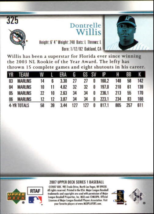 A1962- 2007 Upper Deck BB Card #s 251-500 +Rookies -You Pick- 15+ FREE US SHIP - Picture 281 of 495