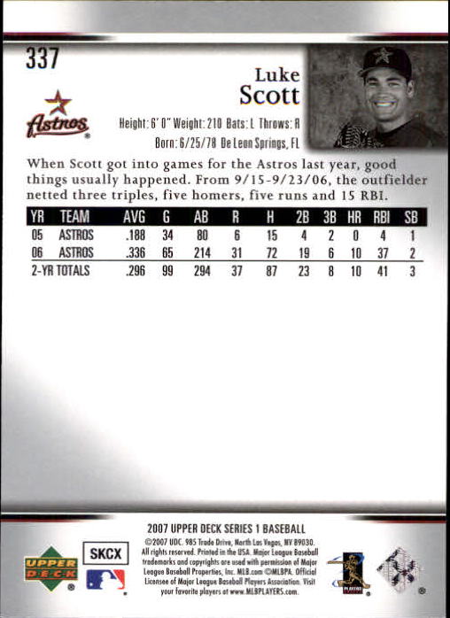 A1962- 2007 Upper Deck BB Card #s 251-500 +Rookies -You Pick- 15+ FREE US SHIP - Picture 297 of 495