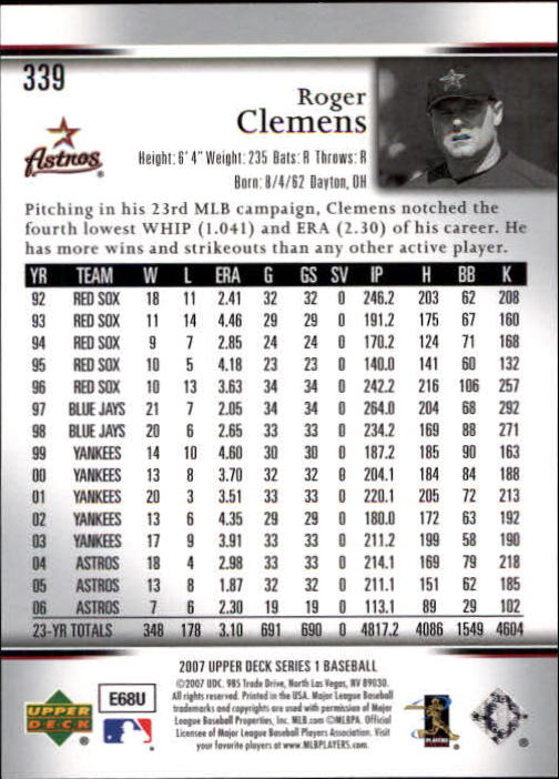 A1962- 2007 Upper Deck BB Card #s 251-500 +Rookies -You Pick- 15+ FREE US SHIP - Picture 487 of 495