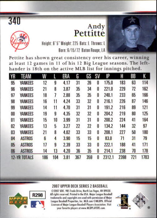 A1962- 2007 Upper Deck BB Card #s 251-500 +Rookies -You Pick- 15+ FREE US SHIP - Picture 431 of 495