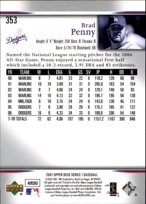 A1962- 2007 Upper Deck BB Card #s 251-500 +Rookies -You Pick- 15+ FREE US SHIP - Picture 317 of 495