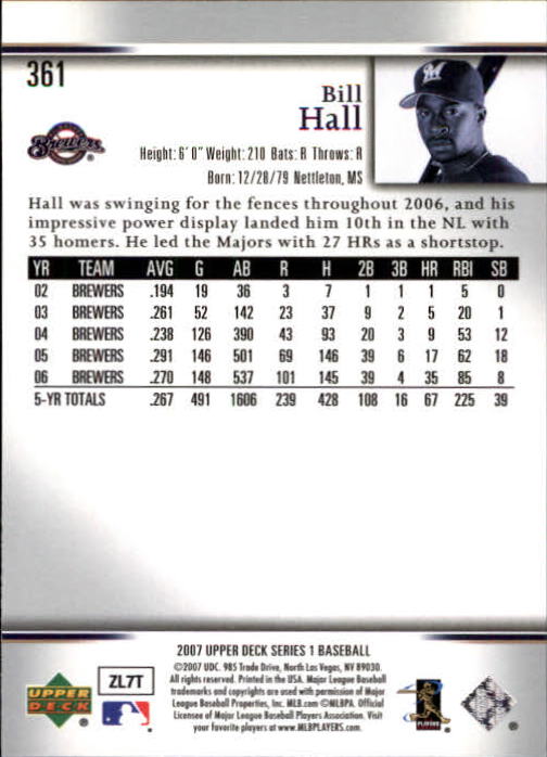 A1962- 2007 Upper Deck BB Card #s 251-500 +Rookies -You Pick- 15+ FREE US SHIP - Picture 327 of 495