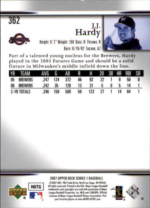 A1962- 2007 Upper Deck BB Card #s 251-500 +Rookies -You Pick- 15+ FREE US SHIP - Picture 329 of 495