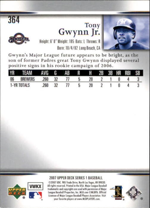 A1962- 2007 Upper Deck BB Card #s 251-500 +Rookies -You Pick- 15+ FREE US SHIP - Picture 333 of 495