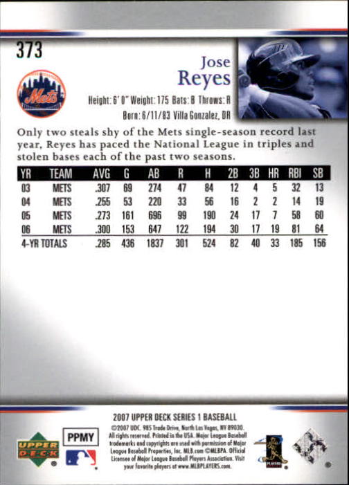A1962- 2007 Upper Deck BB Card #s 251-500 +Rookies -You Pick- 15+ FREE US SHIP - Picture 349 of 495