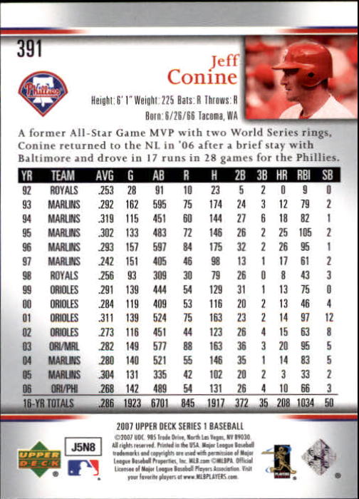 A1962- 2007 Upper Deck BB Card #s 251-500 +Rookies -You Pick- 15+ FREE US SHIP - Picture 25 of 495