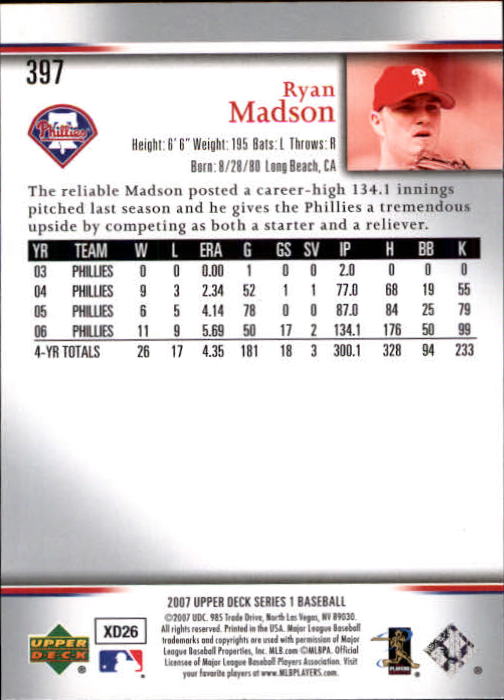 A1962- 2007 Upper Deck BB Card #s 251-500 +Rookies -You Pick- 15+ FREE US SHIP - Picture 35 of 495