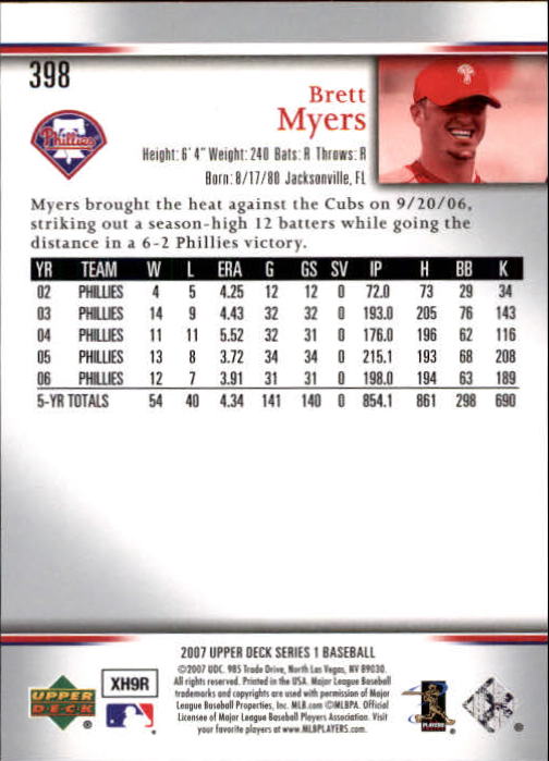 A1962- 2007 Upper Deck BB Card #s 251-500 +Rookies -You Pick- 15+ FREE US SHIP - Picture 37 of 495