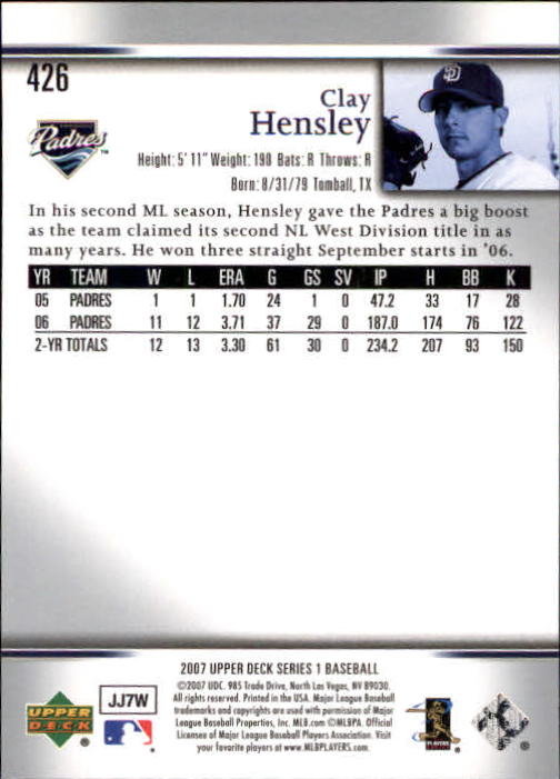 A1962- 2007 Upper Deck BB Card #s 251-500 +Rookies -You Pick- 15+ FREE US SHIP - Picture 81 of 495