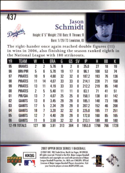 A1962- 2007 Upper Deck BB Card #s 251-500 +Rookies -You Pick- 15+ FREE US SHIP - Picture 99 of 495