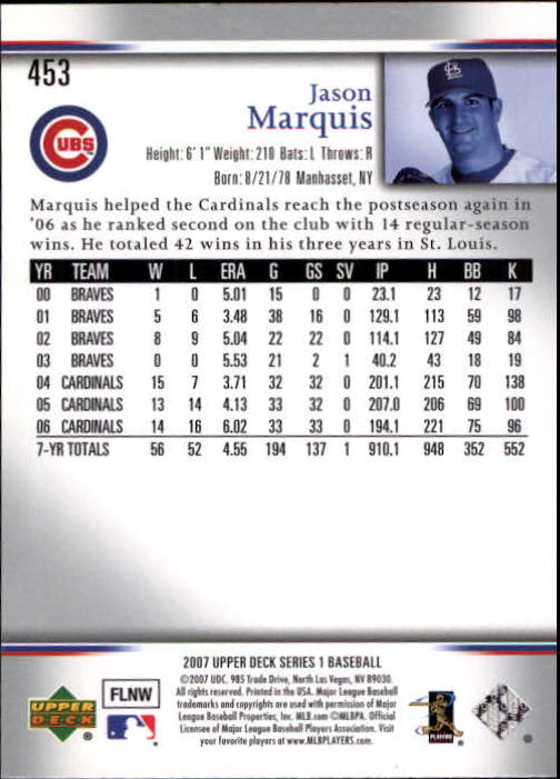 A1962- 2007 Upper Deck BB Card #s 251-500 +Rookies -You Pick- 15+ FREE US SHIP - Picture 121 of 495