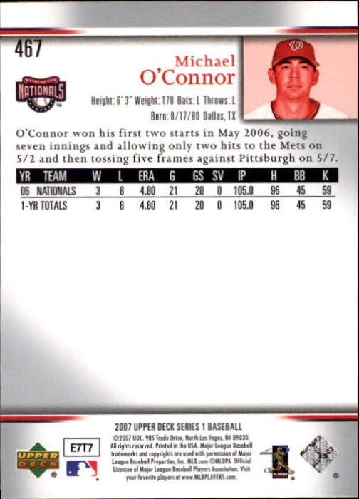 A1962- 2007 Upper Deck BB Card #s 251-500 +Rookies -You Pick- 15+ FREE US SHIP - Picture 145 of 495