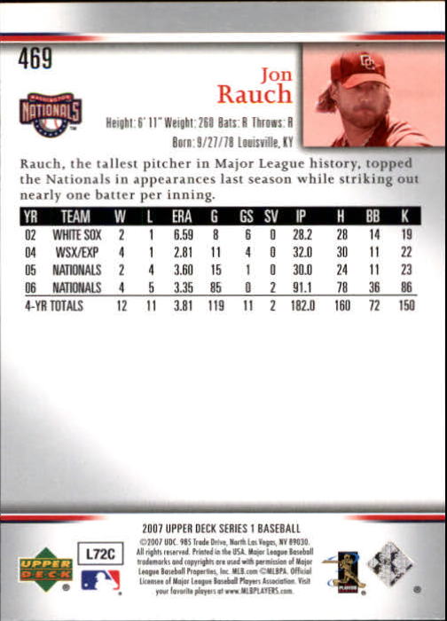 A1962- 2007 Upper Deck BB Card #s 251-500 +Rookies -You Pick- 15+ FREE US SHIP - Picture 149 of 495
