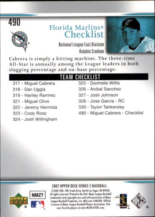 A1962- 2007 Upper Deck BB Card #s 251-500 +Rookies -You Pick- 15+ FREE US SHIP - Picture 465 of 495