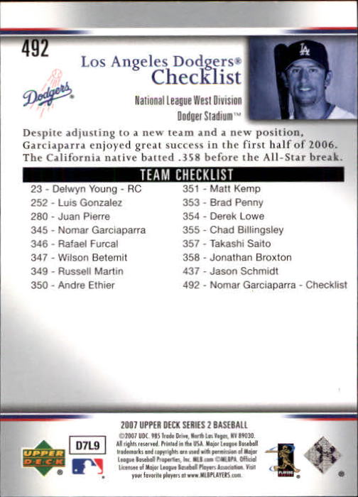 A1962- 2007 Upper Deck BB Card #s 251-500 +Rookies -You Pick- 15+ FREE US SHIP - Picture 401 of 495
