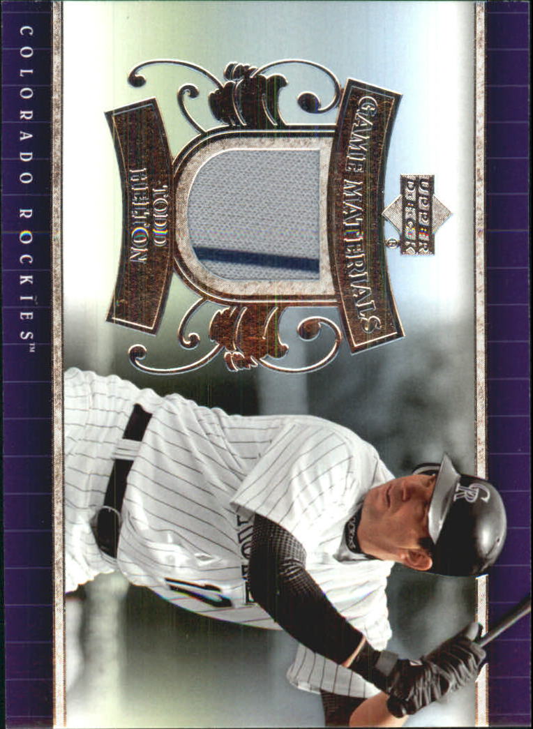 2007 Upper Deck UD Game Materials #TH Todd Helton S2