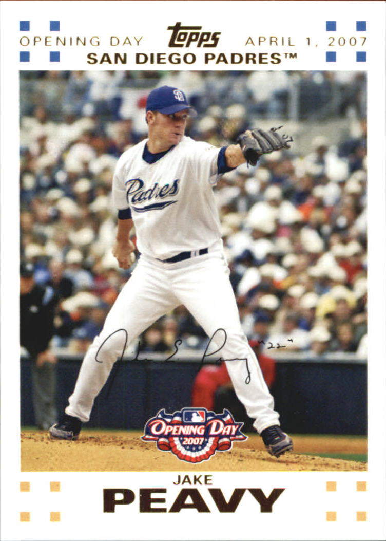 2007 Topps Opening Day Gold #28 Jake Peavy