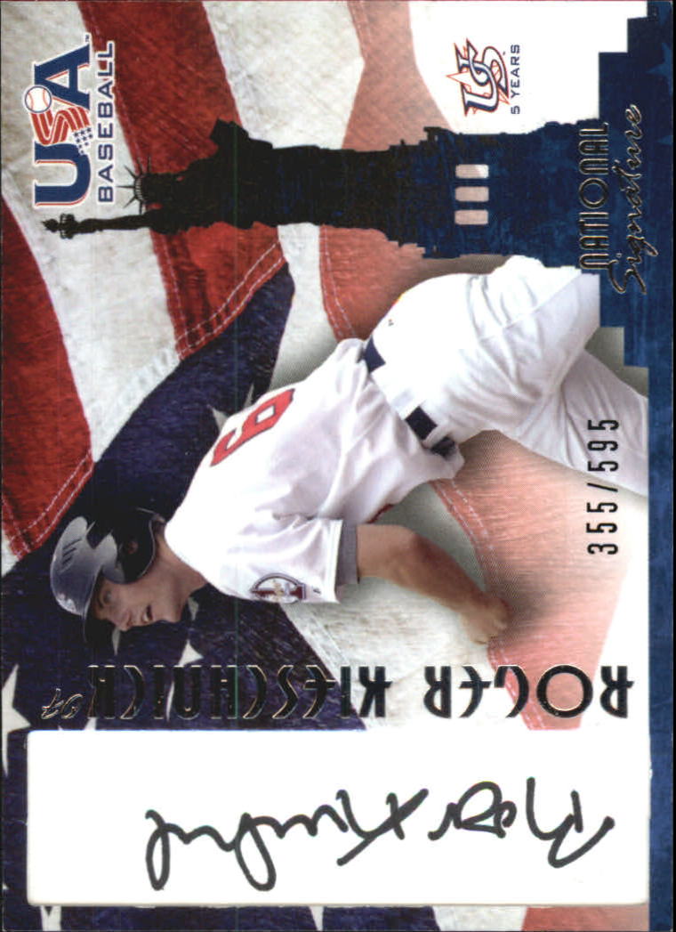 2006-07 USA Baseball Signatures Black #4 Roger Kieschnick