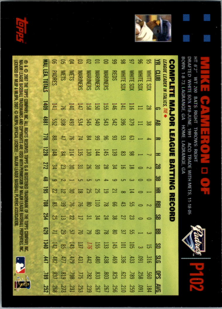 B6287- 2007 Pepsi (Topps) Baseball Card #s 1-220 -You Pick- 15+ FREE US SHIP - Picture 143 of 293