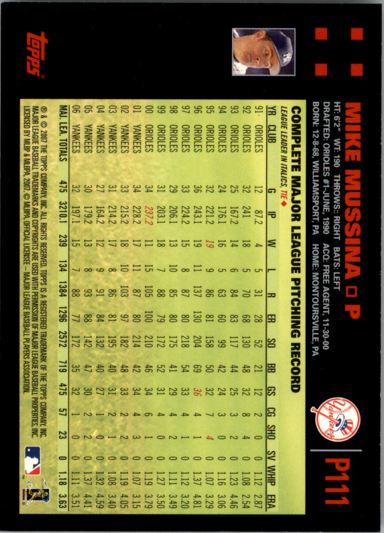 B6287- 2007 Pepsi (Topps) Baseball Card #s 1-220 -You Pick- 15+ FREE US SHIP - Picture 155 of 293