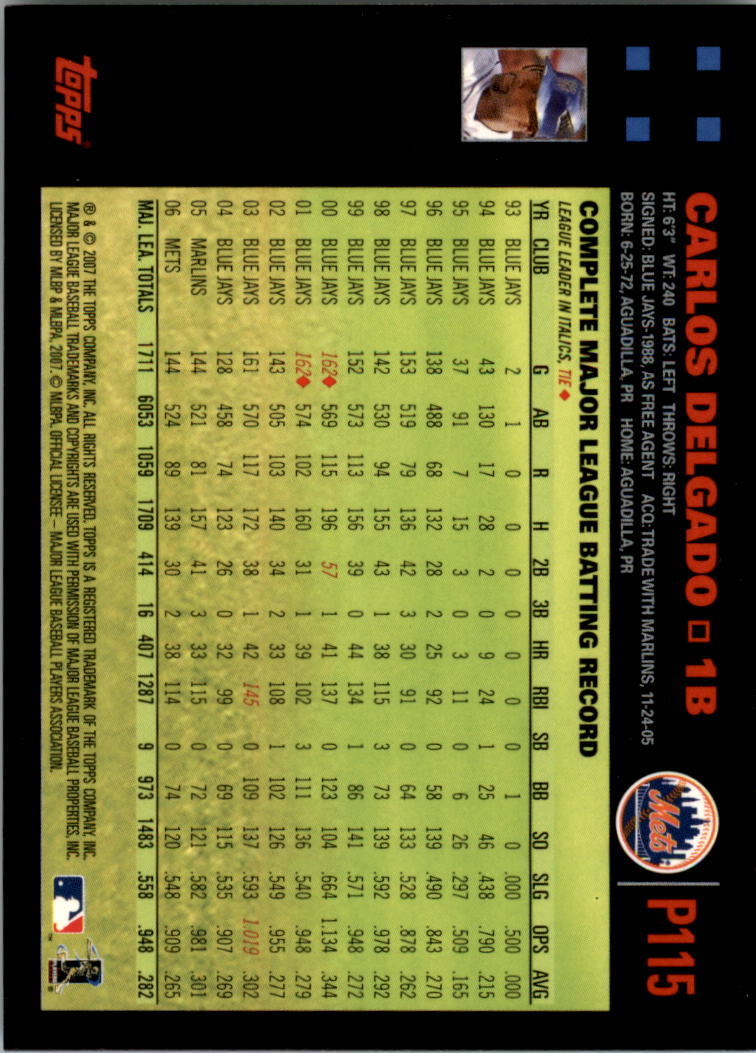 B6287- 2007 Pepsi (Topps) Baseball Card #s 1-220 -You Pick- 15+ FREE US SHIP - Picture 159 of 293