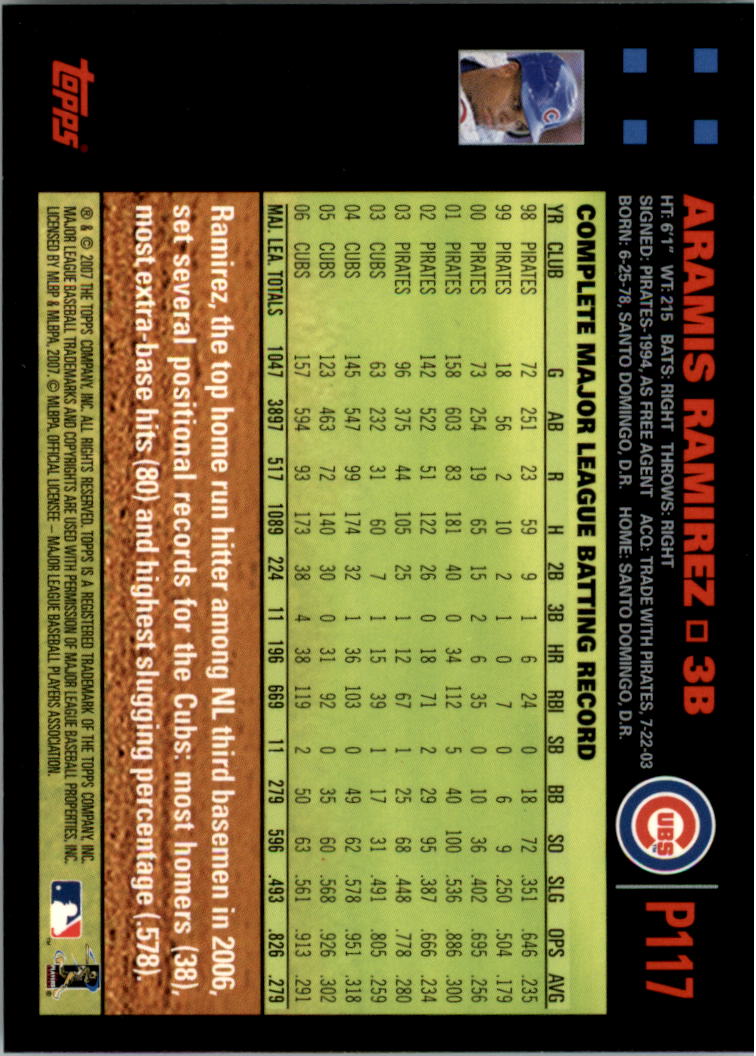 B6287- 2007 Pepsi (Topps) Baseball Card #s 1-220 -You Pick- 15+ FREE US SHIP - Picture 161 of 293