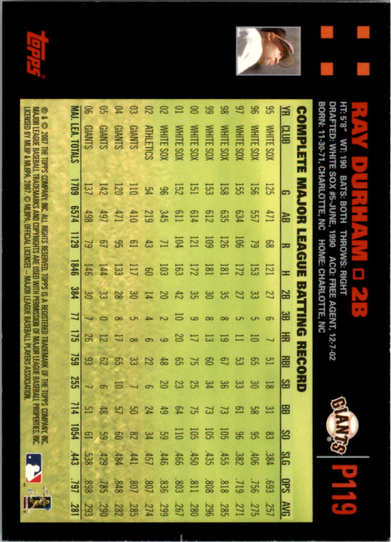 B6287- 2007 Pepsi (Topps) Baseball Card #s 1-220 -You Pick- 15+ FREE US SHIP - Picture 165 of 293